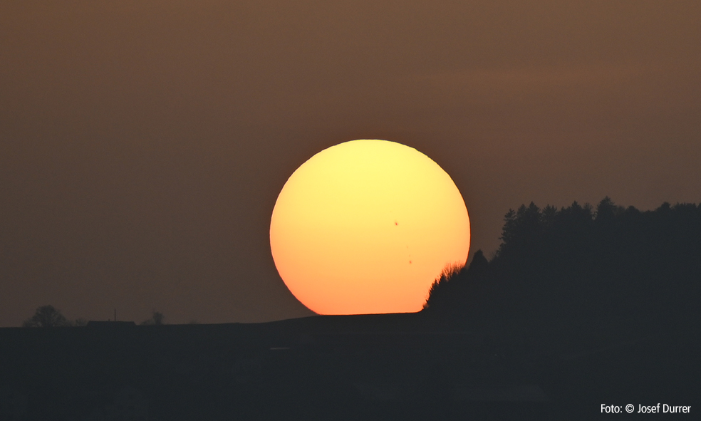 Sonnenflecken Sonnenuntergang Sonnenflecken